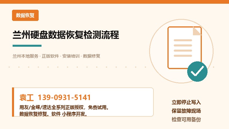 兰州硬盘数据恢复检测流程示意图