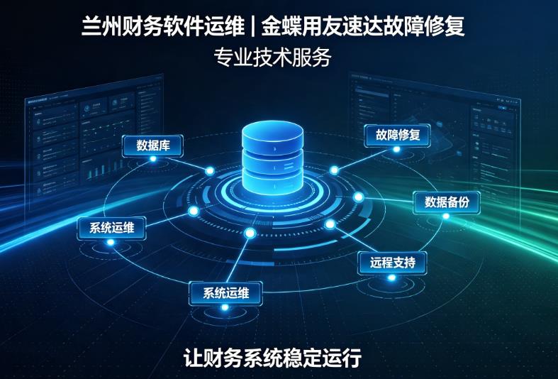 兰州财务软件运维|金蝶用友速达故障修复,专业技术服务