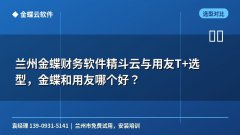 兰州金蝶财务软件精斗云与用友T+选型，金蝶和用