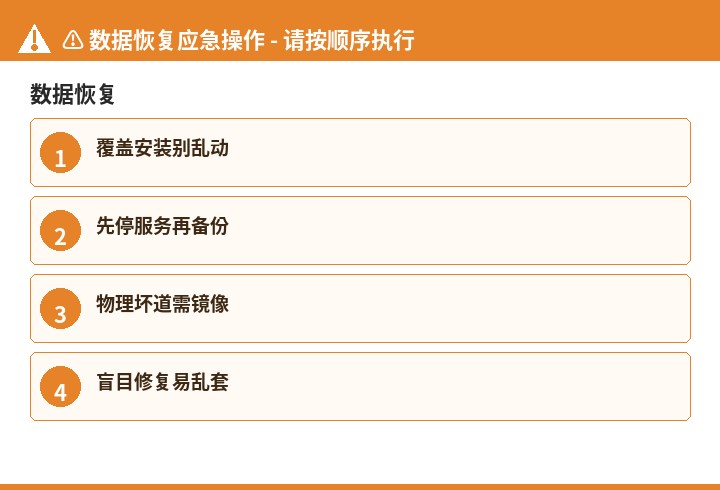数据恢复数据恢复流程示意图
