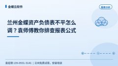 兰州金蝶资产负债表不平怎么调？袁师傅教你排