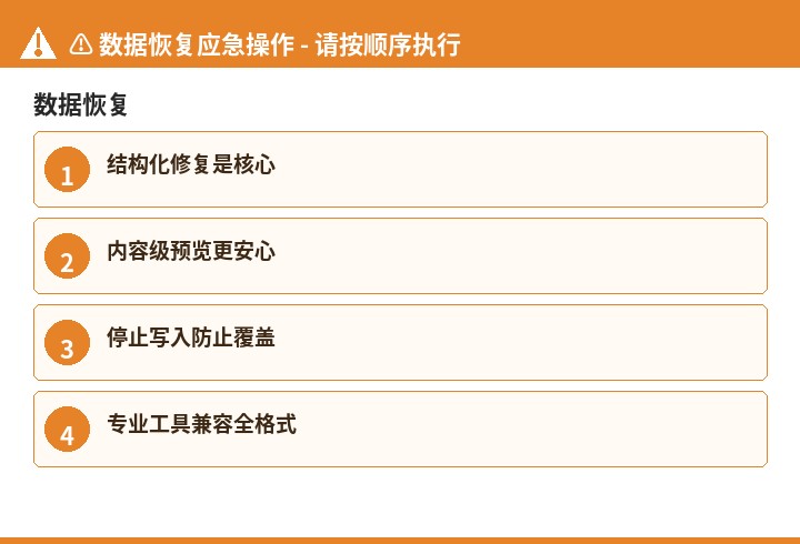 数据恢复数据恢复流程示意图