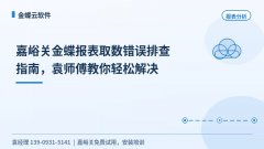 嘉峪关金蝶报表取数错误排查指南