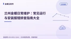 兰州金蝶日常维护：常见运行与安装报错排查指