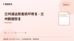 兰州速达账套损坏修复